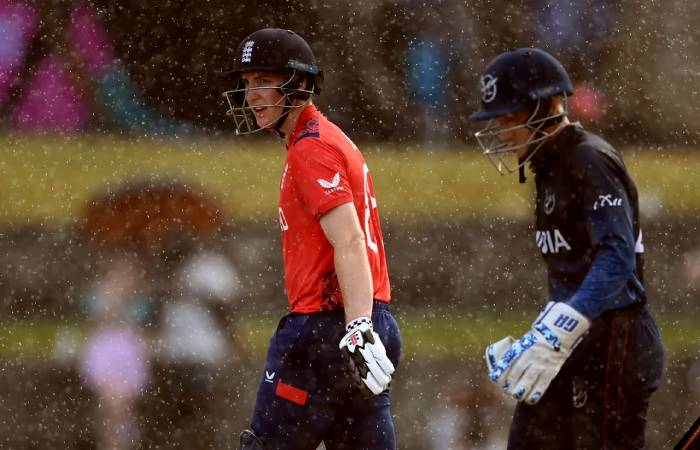 Rain has reduced the match to a T10 for England and Namibia
