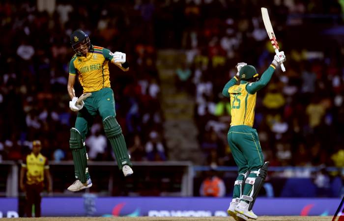 South Africa held their nerve against WI to reach Semi-Finals