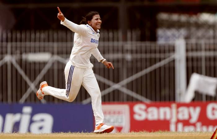 Sneh Rana took her career best figures 8_77 in first innings and 10 wickets in match for India Women