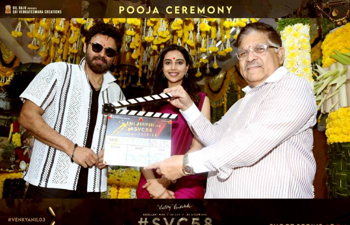 Venkatesh and Anil Ravipudi movie launched with Pooja Ceremony